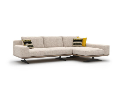 Corner sofa Designer Sofa L-shape Suite Couch Living room Upholstery Textile new